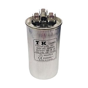 Capacitor Para Ar Condicionado 17,5+2,5uF x 440V 50/60Hz CBB65 TK