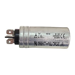 Capacitor Polipropileno 5uF x 450Vac 50/60Hz Aluminio Faston Epcos