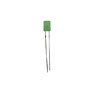 Led 5MM Verde Retangular 2x5x7 1000MCD