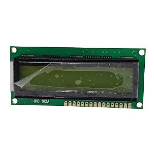 Display Lcd 16X2 Sem Back Verde Letra Preta JHD162A