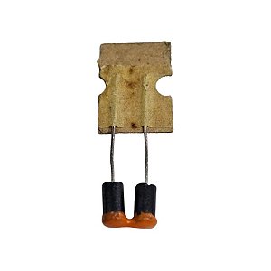 Núcleo de Ferrite Duplo Preto com Laranja