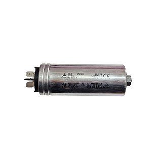 Capacitor Polipropileno 60uF x 250Vac 50/60Hz Alumínio Faston Com Parafuso Epcos