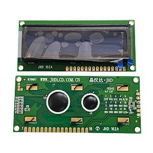 Display LCD 16X2 Com Back Azul Letra Branca JHD162A