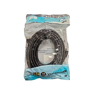 Cabo HDMI 2.0 4K 3D 19P 28WG 10M Tebera