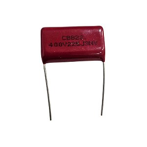 Capacitor Poliéster 2M2 x 400V Marrom = 400V 225J CBB22