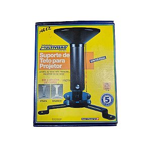 Suporte de Teto Para Projetor Preto Multivisão
