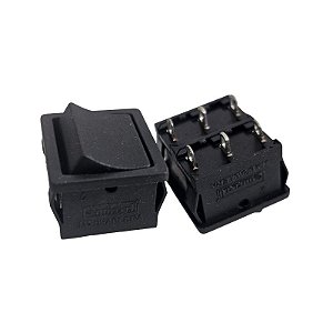 Chave Liga Desliga 3A 220V 6 Terminais Emicol