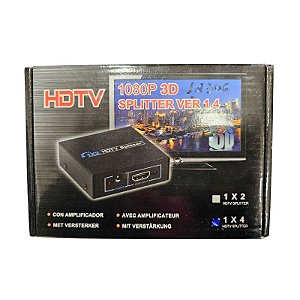 Splitter Hdtv Ver 1.4 1 x 4 1080P 3D WLW-HDMI-1-4