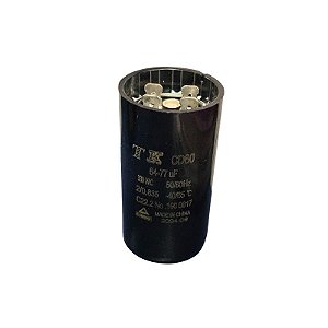 Capacitor de Partida 64-77uF x 330Vac 50/60Hz CD60 TK 36Dx70A