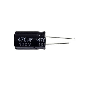 Capacitor Eletrolítico 470uF x 100V RD 105º Secon