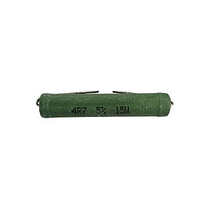 Resistor 4R7 15W 5% Axial Verde