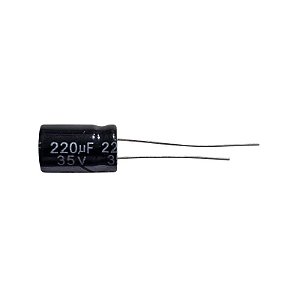 Capacitor Eletrolítico 220uF x 35V RD 105º Secon