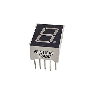 Display Catodo HS-5101AS 7 Seguimentos Vermelho