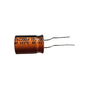 Capacitor Eletrolítico 2200uF x 10V RD 105º Axial