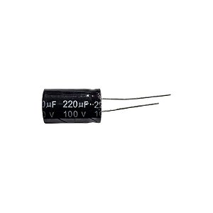 Capacitor Eletrolítico 220uF x 100V RD 105° Topmay