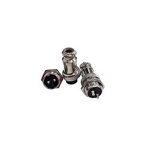 Conector Mike LS-3001 3008 2 Vias Macho / Fêmea