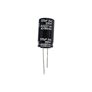 Capacitor Eletrolítico 220uF x 200V RD 85º 18DX31,5D B43821-B2227-M  Epcos