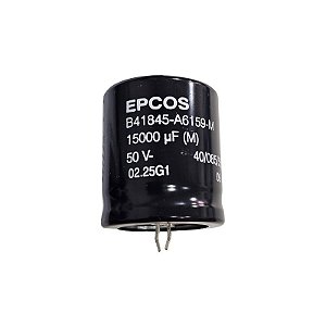 Capacitor Eletrolítico 15000uF x 50V Snapin RD 85° 35x40 B41845-A6159-M Epcos