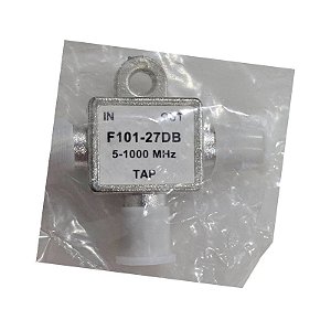 Tomada Blindada Conector F Tap F101-27DB 5-1000Mhz