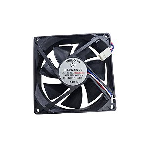 Cooler 92x92x25MM 12V 2500RPM 2.40W 3 Fios RT-092-12Vdc 15.104 Com Rolamento