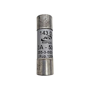 Fusível 3A 500V 14x51 255-3-500-120K Rápido Dca