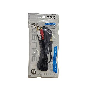 Cabo P2 Para 2Rca LE-1008 3M It-Blue