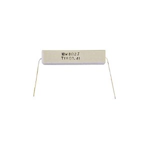 Resistor 8R2 10W 5% Axial Porcelana