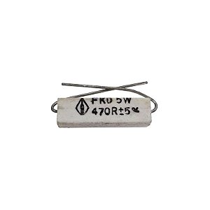 Resistor 470R 5W 5% Porcelana