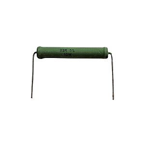 Resistor 22R 10W 5% Axial Verde