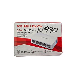 Switch Mercusys 5 Portas 10/100mBPS Desktop MS105