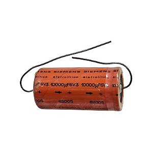 Capacitor Eletrolítico 10000uF x 6V3 Axial 82005 Siemens