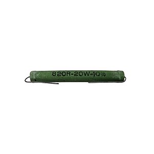 Resistor 820R 20W 10% Axial Verde Fead