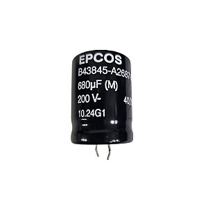 Capacitor Eletrolítico 680uF x 200V RD 85º Snapin Epcos 25DX35A B43845-A2687-M