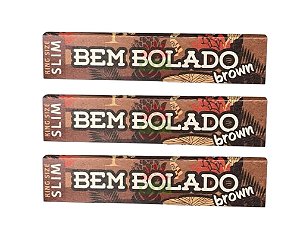 3 Sedas Bem Bolado King Size Slim Brown