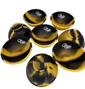 Cuia de Silicone Nacional Iguaria (1und) - Dourado e Preto