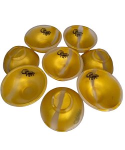Cuia de Silicone Nacional Iguaria (1und) - Dourado e Transparente