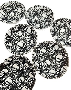 Cuia Personalizada Caveiras Preta (1Und)