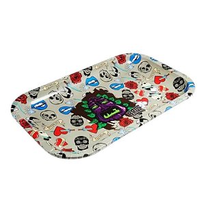 Bandeja Metal Media Bros Vintage Old School Brown (1Und)