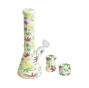 Kit Bong 420 Graphic Com Slick 70ml e Dichavador 4 partes