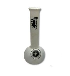 Micro Bong de Vidro Iguaria Branco 10cm