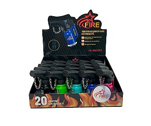 Isqueiro Maçarico FireStar 2 Chamas Cor Sólida