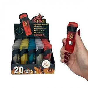 Isqueiro Maçarico Firestar Color Fosco (1Und)