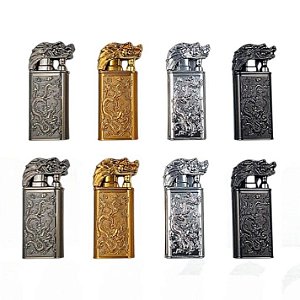 Isqueiro Maçarico 2 em 1 Dragão Recarregável