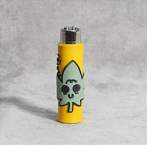 Isqueiro Emborrachado Puff Life ERVINHA Amarelo