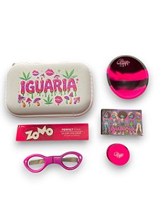 Kit Iguaria Case P Cuia Preto e Rosa