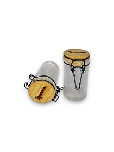 Pote Hermético 60ml Iguaria Tampa Bambu