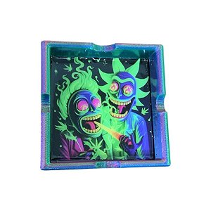 Cinzeiro 3D Rick and Morty Verde Ácido