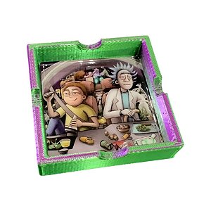 Cinzeiro 3D Rick and Morty Nave Verde C201