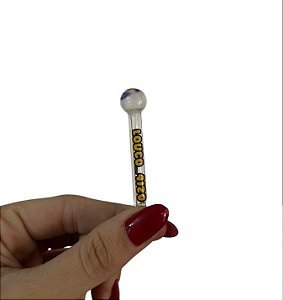Piteira de Vidro Louco 420 Bocal Redondo 6cm