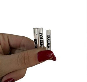 Piteira Vidro Curta Holder 3cm x 6mm